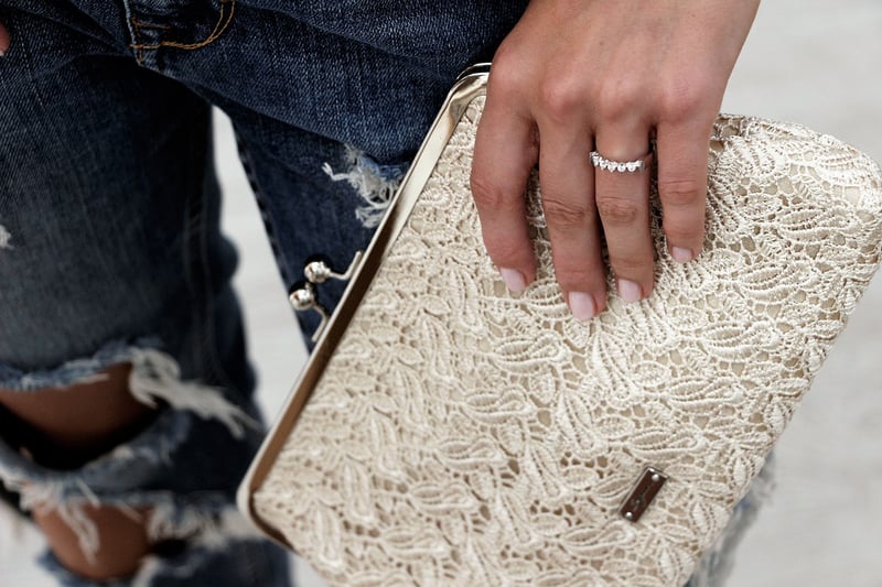 Repurposed Denim Clutch